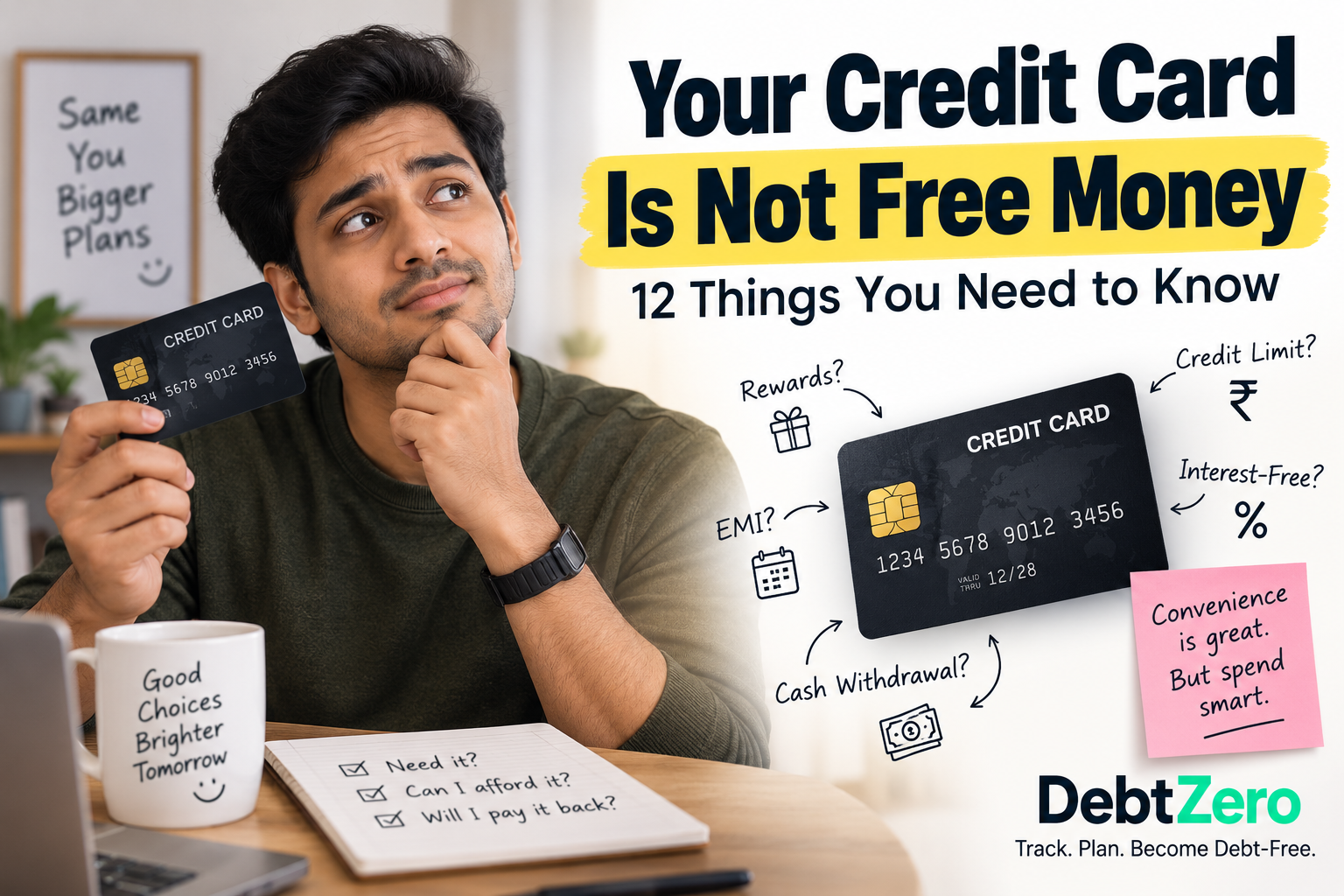 Your Credit Card Is Not Free Money — 12 things you need to know about credit card awareness, DebtZero
